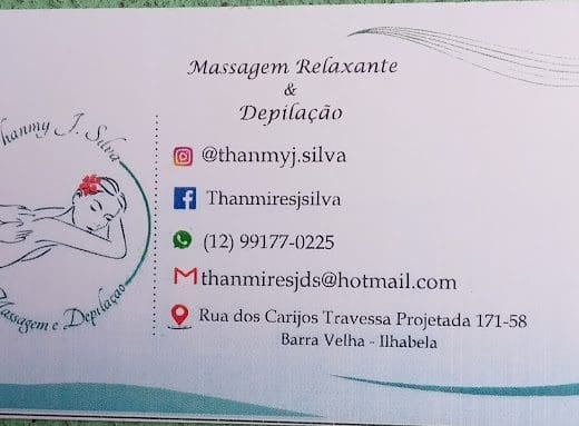 Thanmy Massagem em Ilhabela- Ventosa – Depilação com Cera Quente- Pedras Quentes – Reiki