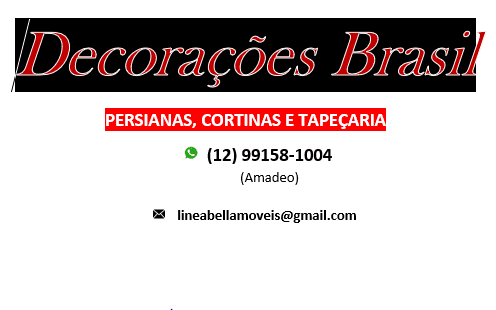 Tapeçaria, Persianas e Cortinas “Decorações Brasil” – Ilhabela – Sp