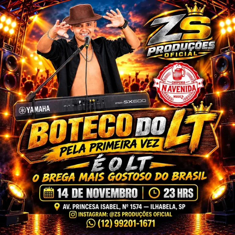 Boteco do LT em14de novembro de2026 às23h na Choperia Navenida