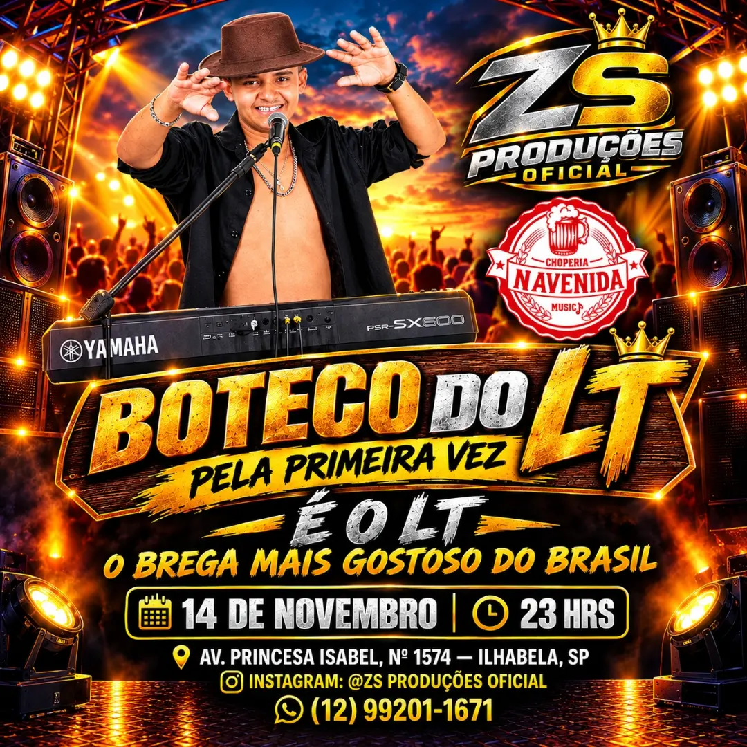 Boteco do LT em14de novembro de2026 às23h na Choperia Navenida