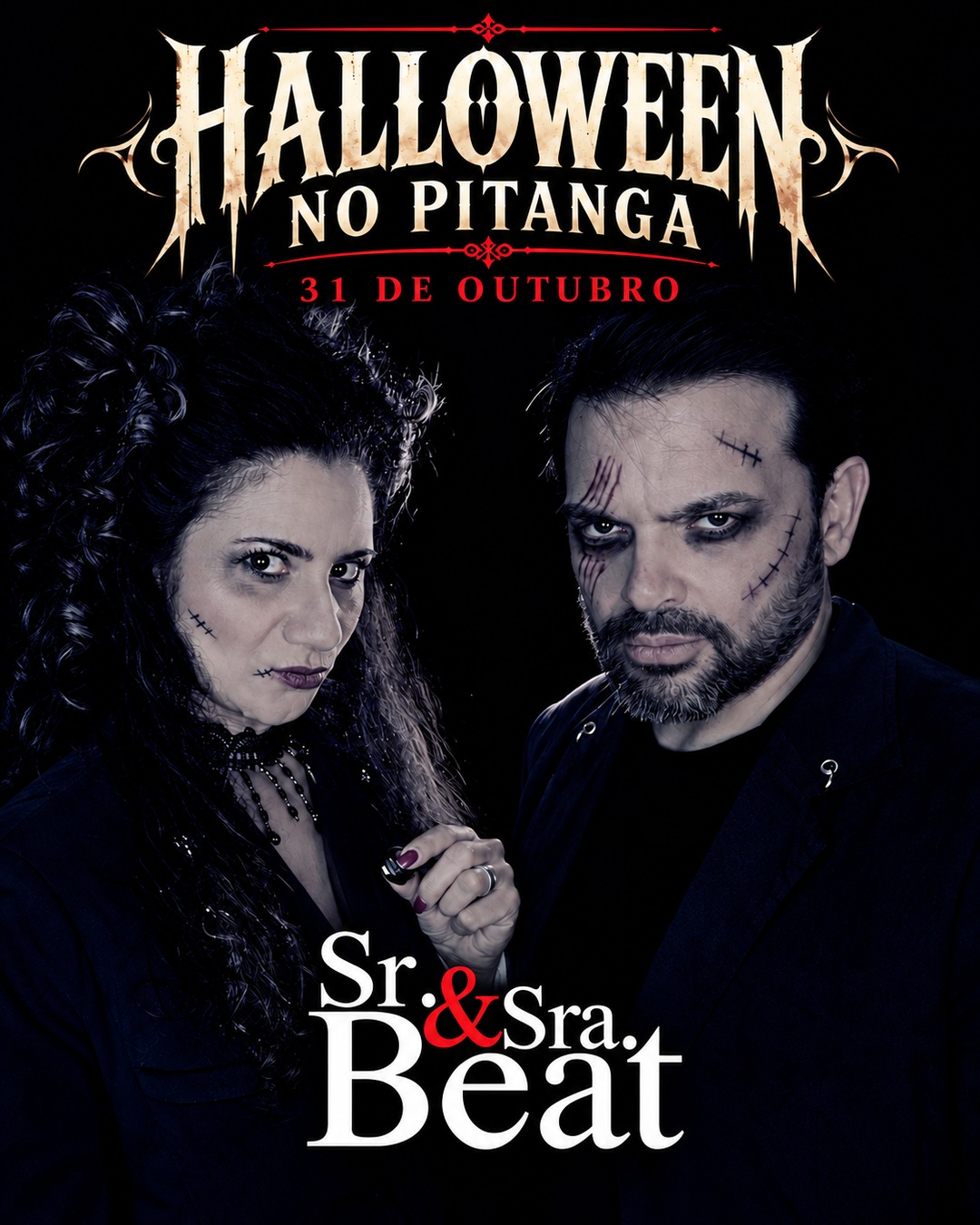 Halloween no Pitanga em 31 de outubro com Sr. & Sra. Beat