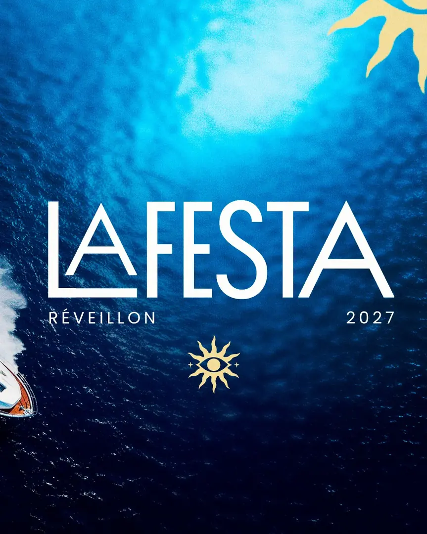 Cartaz oficial do Réveillon La Festa 2027 no Pitanga